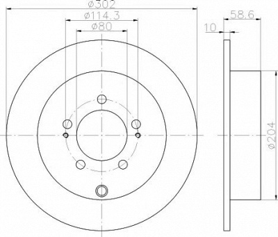 HELLA PAGID 8dd355119061 -  Диск тормозной
